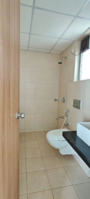Bathroom in 1 BHK Apartment at Jangid Galaxy, Ghodbunder Road – for Rent