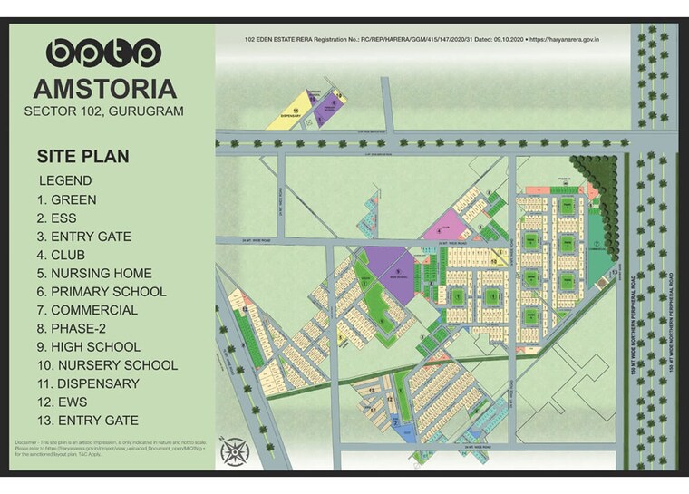 Map Location, bptp-amstoria-plot  569 Sq.Yd. Plot In Sector 102 Gurgaon 10537118