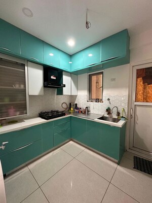 Kitchen in 2 BHK Apartment at Rajapushpa Provincia, Narsingi – for Rent