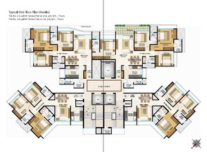 Floor Plan in 3 BHK Apartment at Acme Ozone, Manpada – for Sale