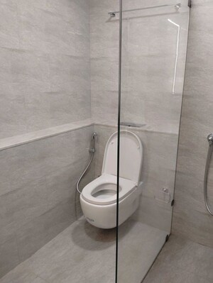 Bathroom in 4 BHK Apartment at Adani Ten BKC, Bandra East – for Rent
