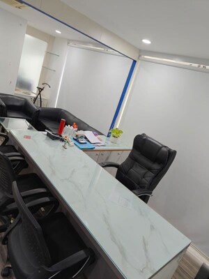 Team Area in  Office Space at Savvy Shapath V, Prahlad Nagar – for Rent