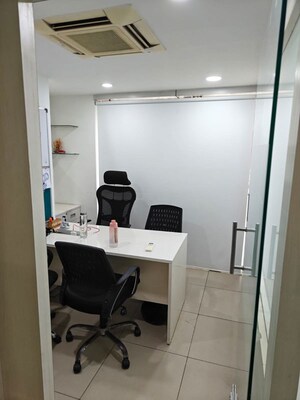 Team Area in  Office Space at Savvy Shapath V, Prahlad Nagar – for Rent
