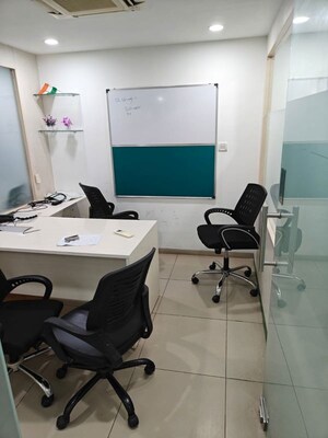 Team Area in  Office Space at Savvy Shapath V, Prahlad Nagar – for Rent