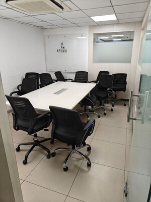 Team Area in  Office Space at Savvy Shapath V, Prahlad Nagar – for Rent