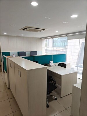 Team Area in  Office Space at Savvy Shapath V, Prahlad Nagar – for Rent