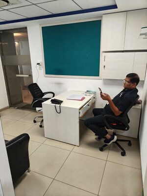 Team Area in  Office Space at Savvy Shapath V, Prahlad Nagar – for Rent
