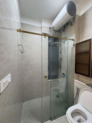 Bathroom in 2 BHK Apartment at Adani Ten BKC, Bandra East – for Rent