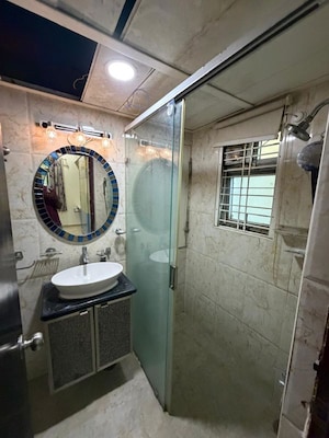 Bathroom in 3 BHK Apartment at Lanco Hills Apartments, Manikonda – for Rent