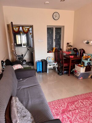 Living Room in 1 BHK Apartment at Kalpataru Hills, Manpada – for Rent