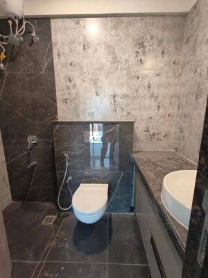 Bathroom in 1 BHK Apartment at Ajmera Boulevard, Malad West – for Rent