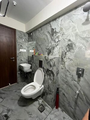 Bathroom in 2 BHK Apartment at BC Corp Arista, Bandra East – for Rent