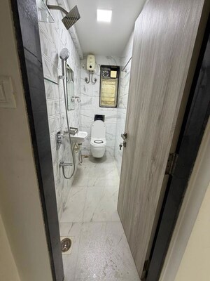 Bathroom in 2 BHK Apartment at Pandurang Society, Juhu – for Rent