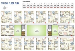 Floor Plan in 3 BHK Apartment at Tadepalli – for Sale