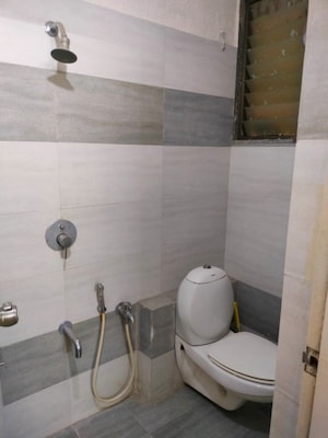Bathroom in 2 BHK Apartment at Krupal Heritage, Prahlad Nagar – for Rent