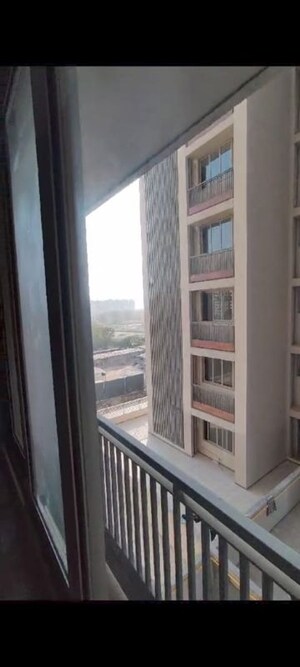Balcony in 3 BHK Apartment at Shivalik Sharda Park View 2, Shela – for Rent