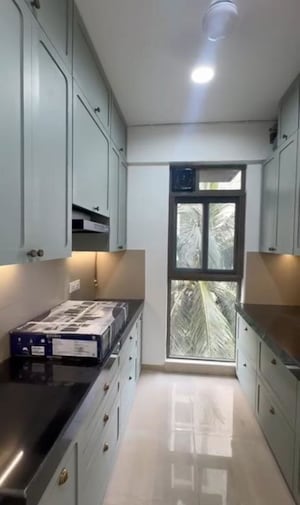 Kitchen in 3 BHK Apartment at Godrej BKC, Bandra East – for Rent