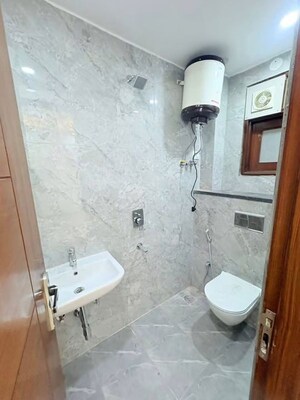 Bathroom in 1 BHK Apartment at Palm Residency Chhatarpur, Chattarpur – for Rent