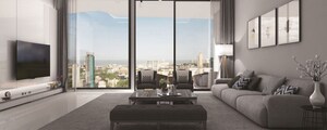 Living Room in 3 BHK Apartment at Suraj Palette, Dadar West – for Sale