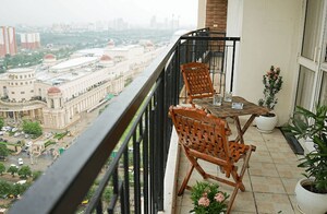 Balcony in 3 BHK Apartment at Aastha Nagar – for Rent