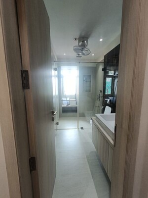 Building Lobby in 3 BHK Apartment at Ajmera Prive, Juhu – for Rent