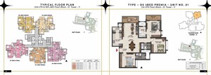 Floor Plan in 3 BHK Apartment at Prestige Southern Star, Akshayanagar – for Sale