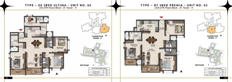 Floor Plan, prestige-southern-star 3 Bedroom 1812 Sq.Ft. Apartment In Akshayanagar Bangalore 10538301