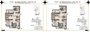 Floor Plan in 3 BHK Apartment at Prestige Southern Star, Akshayanagar – for Sale