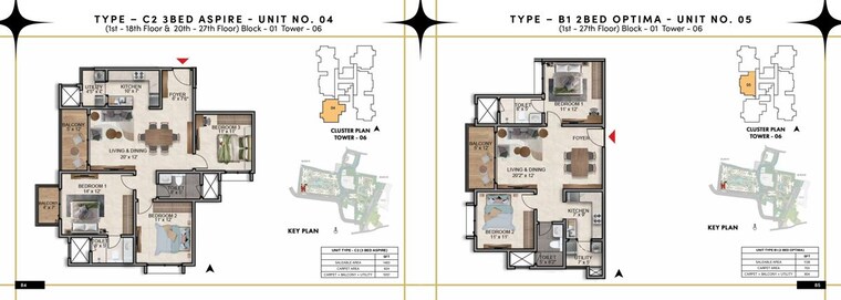 Floor Plan, prestige-southern-star 3 Bedroom 1812 Sq.Ft. Apartment In Akshayanagar Bangalore 10538301