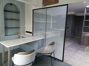 Bathroom in  Office Space at Suvidha Stellar, Bodakdev – for Rent