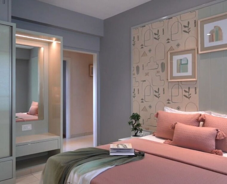 Bedroom, samasta 4 Bedroom 2430 Sq.Ft. Apartment In Vasna Bhayli Road Vadodara 10441146