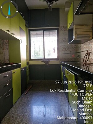 Kitchen in 2 BHK Apartment at Vrindavan CHS Malad, Malad East – for Rent