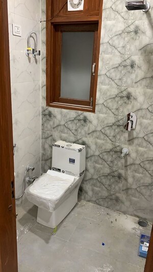 Bathroom in 1 BHK Builder Floor at Mehrauli – for Rent