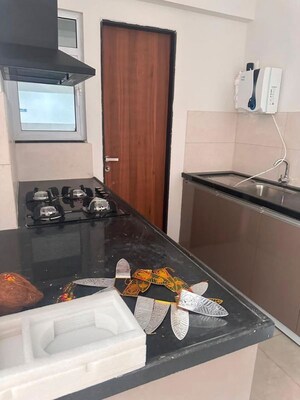 Kitchen in 3 BHK Apartment at Gera World of Joy, Kharadi – for Rent