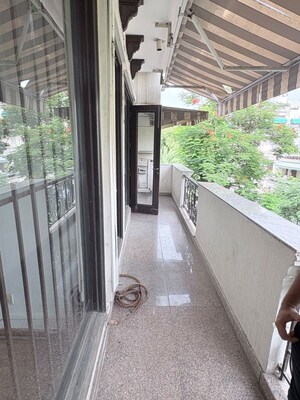 Balcony in 4 BHK Builder Floor at Pamposh Enclave – for Rent