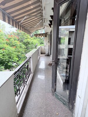 Balcony in 4 BHK Builder Floor at Pamposh Enclave – for Rent