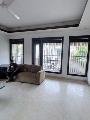 Living Room in 4 BHK Builder Floor at Pamposh Enclave – for Rent