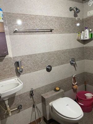 Bathroom in 2 BHK Apartment at Shree Balaji  Om Harmony, Kharghar – for Rent