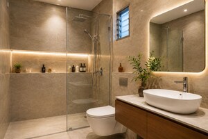 Bathroom in 3 BHK Villa at Kalpathy – for Sale