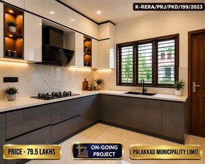 Kitchen in 3 BHK Villa at Kalpathy – for Sale