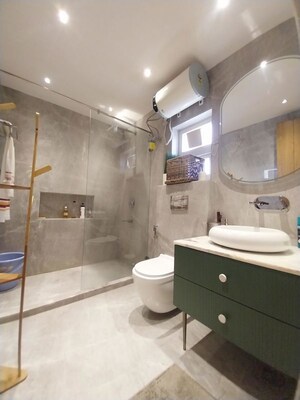 Bathroom in 3 BHK Builder Floor at Alphacorp Gurgaon One 22, Sector 22 – for Rent