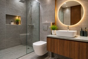 Bathroom in 3 BHK Villa at Kalmandapam – for Sale
