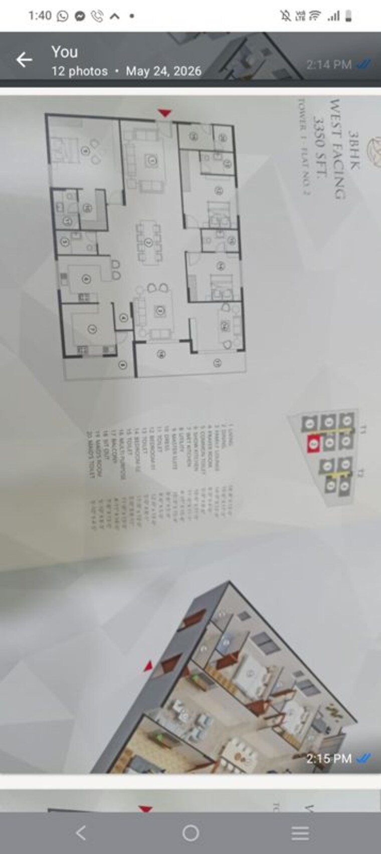Floor Plan, namishree-trinity 4 Bedroom 3500 Sq.Ft. Apartment In St Johns Road Hyderabad 10538907