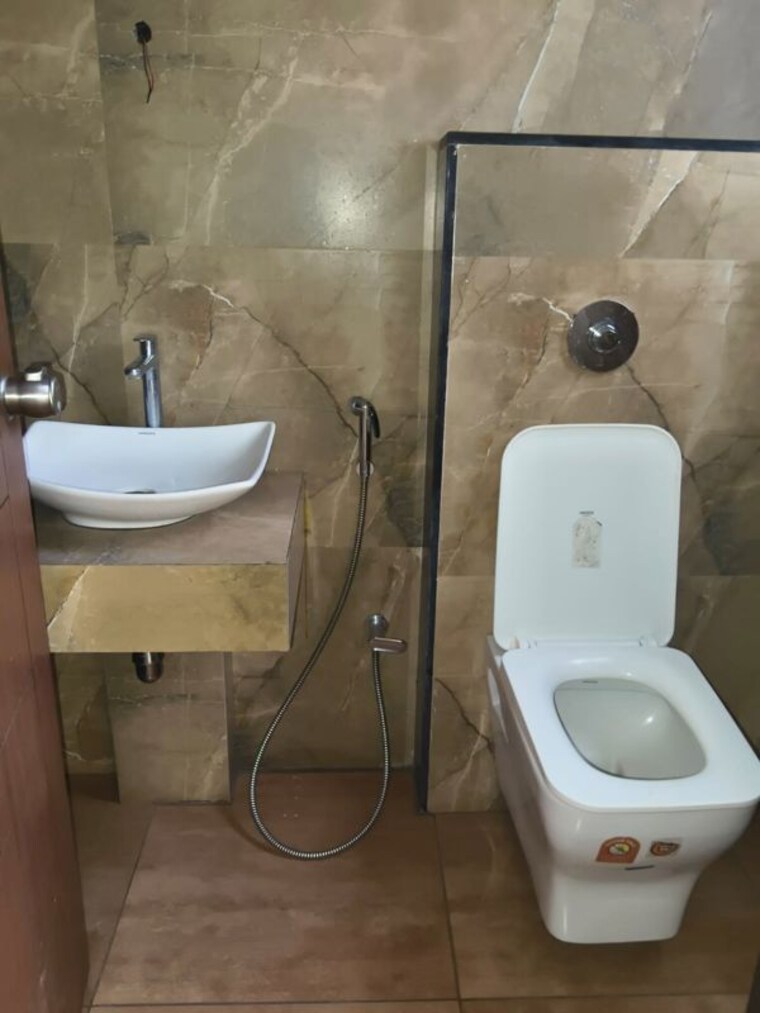 Bathroom, futuristic-the-spectrum 2 Bedroom 775 Sq.Ft. Apartment In Tathawade Pune 10538930