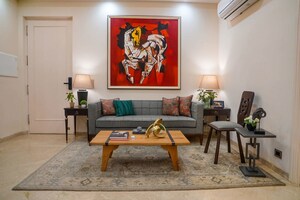 Living Room in 3 BHK Builder Floor at Panchkula Urban Estate – for Sale