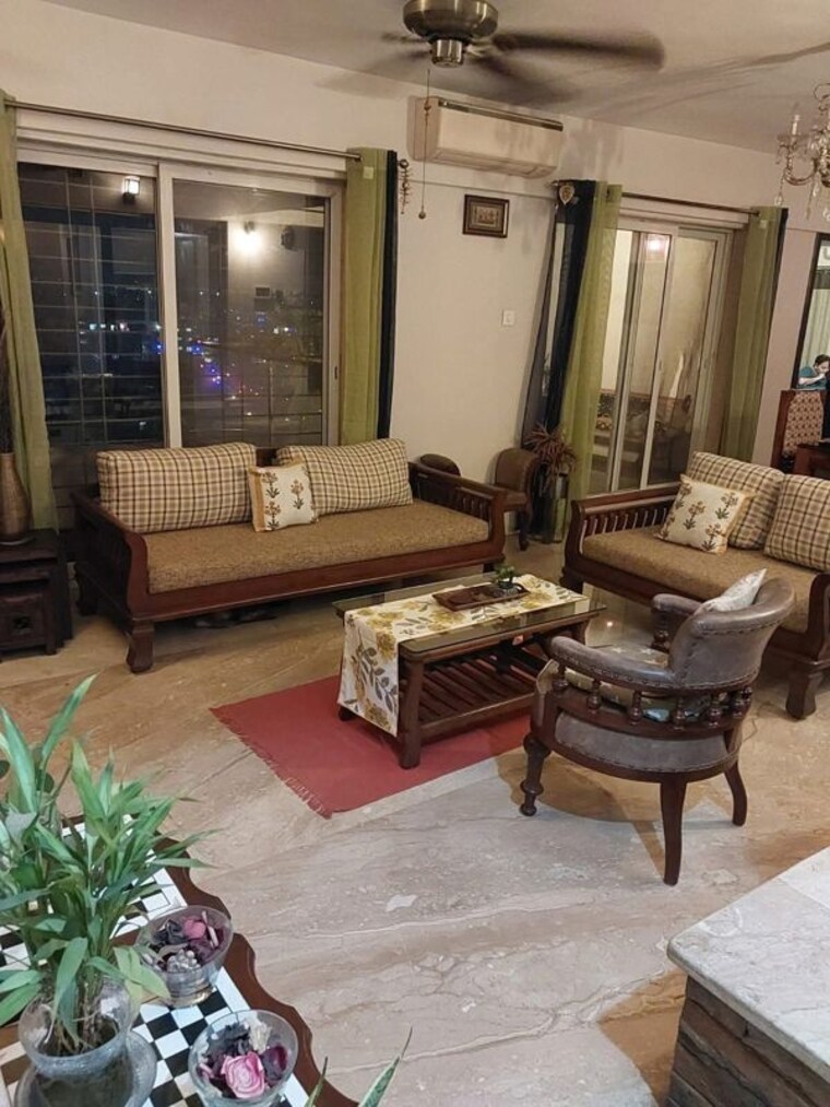 Living Room, sanskruti-lifespaces-terraza 3.5 Bedroom 2275 Sq.Ft. Apartment In Aundh Pune 10538943