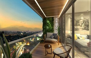 Balcony in 3 BHK Apartment at N Rose Northern Hills, Dahisar East – for Sale