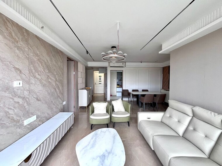 Living Room, indiabulls-one-indiabulls 3.5 Bedroom 1900 Sq.Ft. Apartment In Pokhran Road No Two Thane 10538995