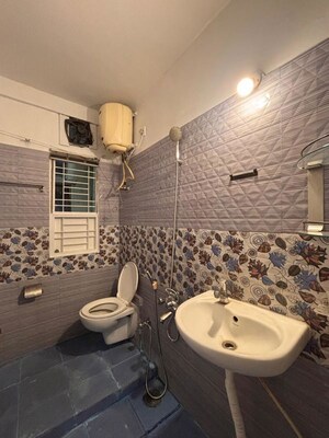 Bathroom in 2 BHK Apartment at Ramya Residency, Old Madras Road – for Rent