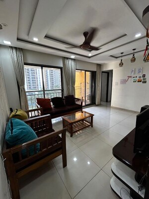 Living Room in 2 BHK Apartment at Shapoorji Pallonji Joyville Hinjewadi, Hinjewadi – for Rent